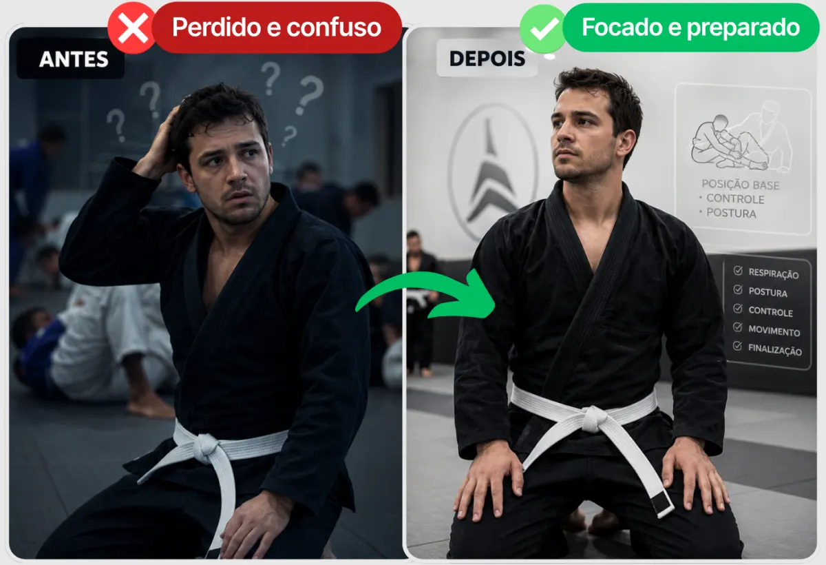 Do faixa branca perdido ao treino com direção